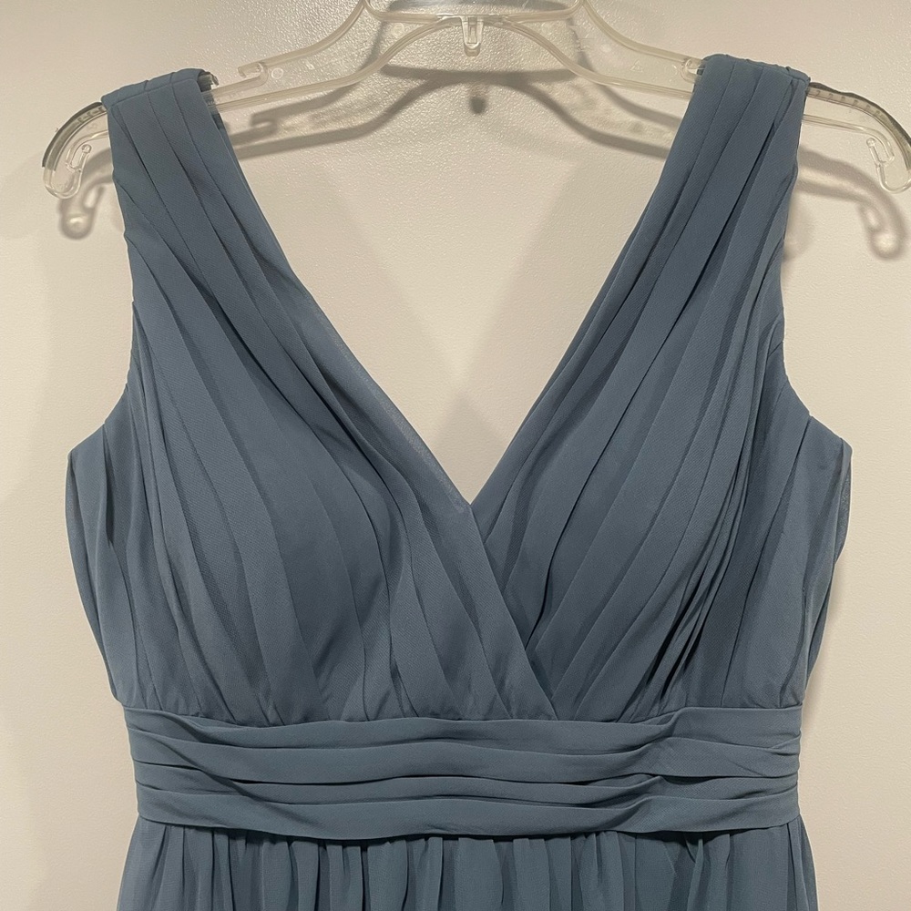 NWOT revelry dusty blue bridesmaid dress